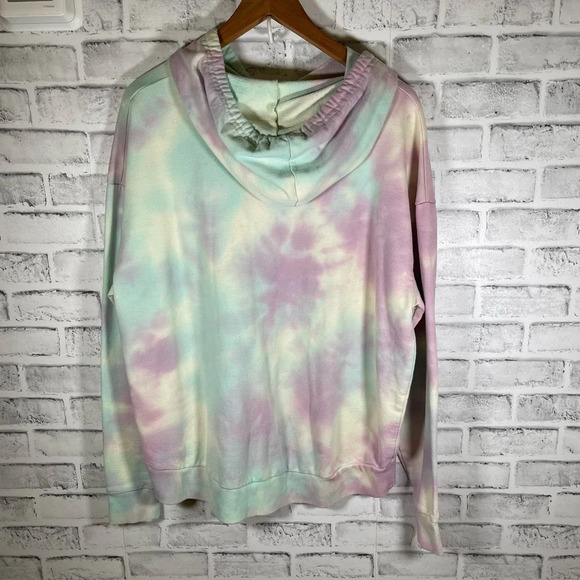 Women’s wild fable pastel colored tie dye hoodie sweatshirt size small - Picture 2 of 4